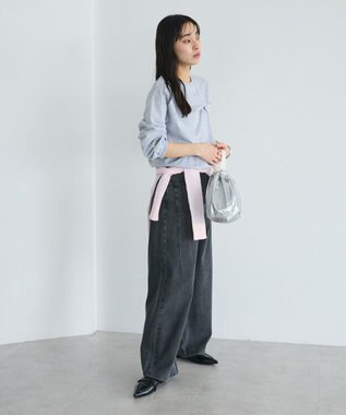 CRAFT STANDARD BOUTIQUE ミニ裏毛ツイストプルオーバー Gray Mixture