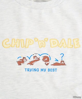 earth music&ecology チップ＆デール／フリル裏毛プルオーバー Oatmeal