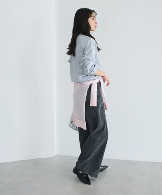 CRAFT STANDARD BOUTIQUE ミニ裏毛ツイストプルオーバー Gray Mixture