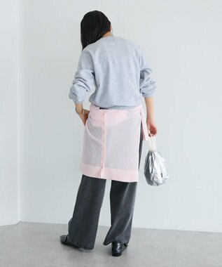 CRAFT STANDARD BOUTIQUE ミニ裏毛ツイストプルオーバー Gray Mixture