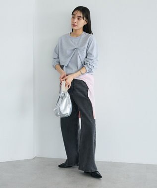 CRAFT STANDARD BOUTIQUE ミニ裏毛ツイストプルオーバー Gray Mixture