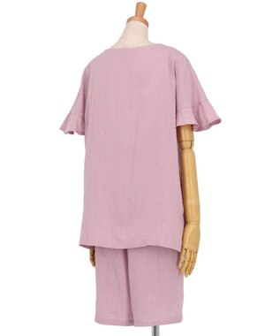 Wing パジャマ 綿100%(本体) 二重ガーゼ 5分袖 半袖 5分丈 レディース EP1002 ウイング／ワコール ロマンピンク