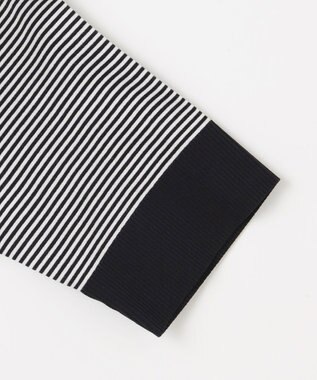 組曲 L 【WEB限定】セーターマシーン 半袖ニットTシャツ ネイビー系1