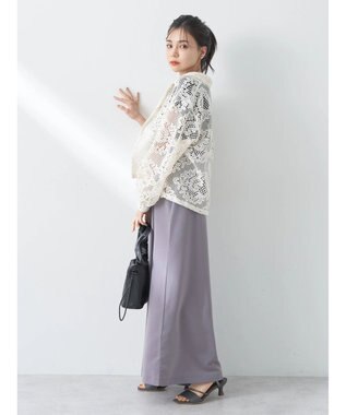 earth music&ecology レースジャケット Ivory