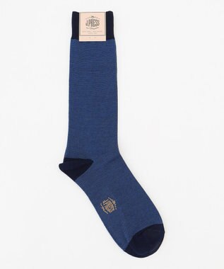 J.PRESS MEN 【定番】ハイゲージボーダーソックス ネイビー系