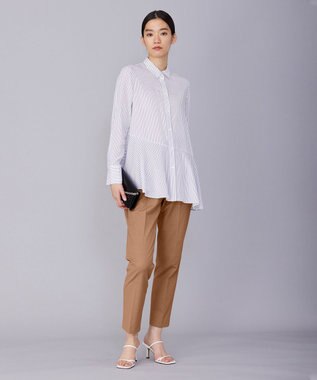 ICB L 【セットアップ対応・洗える】 LooseWeave テーパードパンツ レディッシュブラウン系