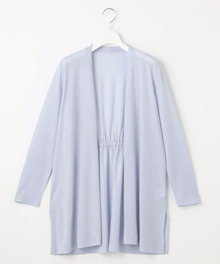 J.PRESS LADIES セルロースジャージー ロング カーディガン サックスブルー系