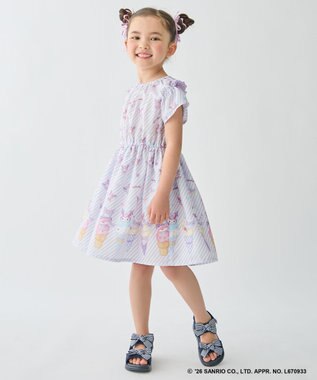 ANY KIDS 【サンリオキャラクターズ×ANY KIDS】2WAY ファンシーワンピース クロミ×ラベンダー