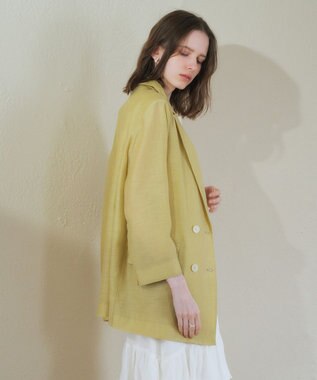 YECCA VECCA シアーテーラードジャケット Ivory