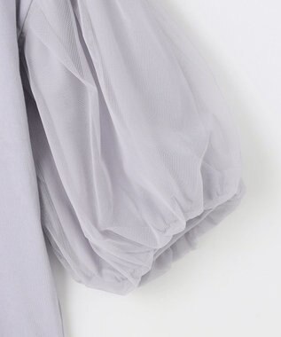 ANY 【洗濯機可/接触冷感/UVケア】エニィファンクションバルーンスリーブTシャツ チャコール