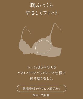 Wing Wing Lesiage　【2810シリーズ】　ブラジャー　ふっくらまる胸メイク　背中の段差軽減　ウイング／ワコール　PB2810 グリーン