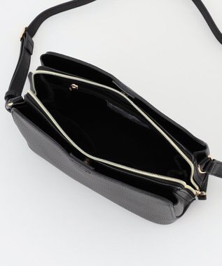 LA BAGAGERIE 【maison vert】 【多収納】アオリショルダーバッグ ブラック