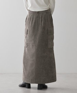 AMERICAN HOLIC コーデュロイサイドポケットタイトスカート Mocha