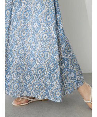 CRAFT STANDARD BOUTIQUE インド綿Ａラインスカート Blue