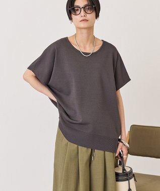 AMERICAN HOLIC ウォッシャブル デイリーニットプルオーバー Charcoal Gray