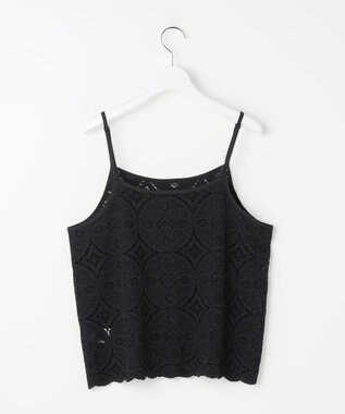 自由区 レースコンビ Tシャツ オフ×ブラック