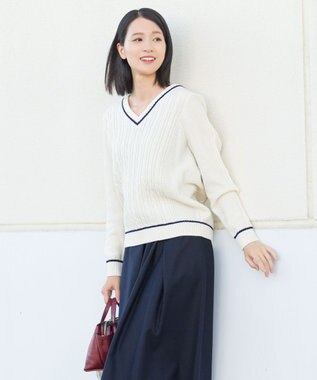 ONWARD Reuse Park 【組曲】ニット秋冬 オフホワイト