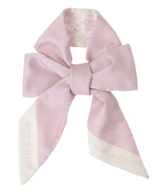 Maison de FLEUR フラワープリントスカーフ Pink