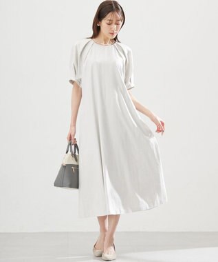 組曲 L リネンレーヨン ワンピース グレージュ系