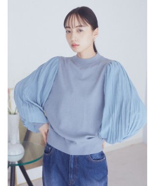 earth music&ecology マジョリカニットプルオーバー Sax