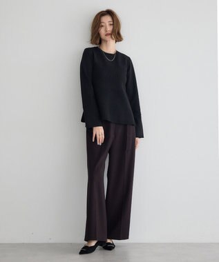 YECCA VECCA ビスチェデザインニット Black