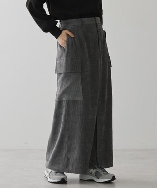 AMERICAN HOLIC コーデュロイサイドポケットタイトスカート Charcoal Gray