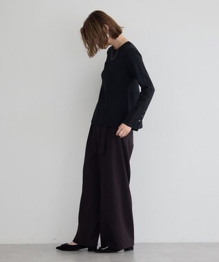 YECCA VECCA ビスチェデザインニット Black