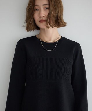 YECCA VECCA ビスチェデザインニット Black