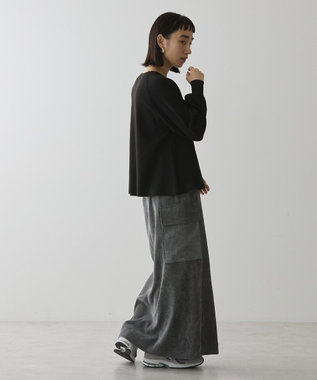 AMERICAN HOLIC コーデュロイサイドポケットタイトスカート Charcoal Gray