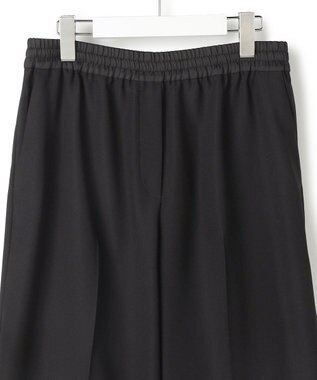 ICB L 【先行予約・WEB限定カラーあり】FluidBackSatin ワイドパンツ ブラック