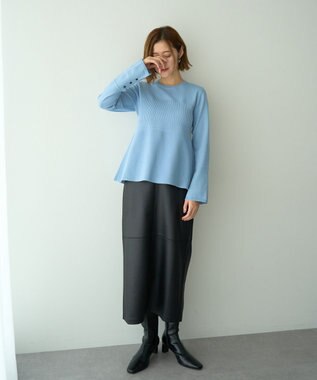 YECCA VECCA ビスチェデザインニット Black