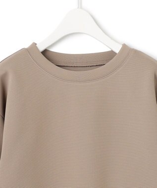 ICB L 【WEB限定・洗える】 ヘヴィダンボール シャツコンビプルオーバー ライトモカ系