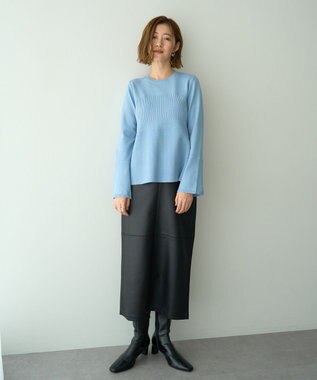 YECCA VECCA ビスチェデザインニット Black