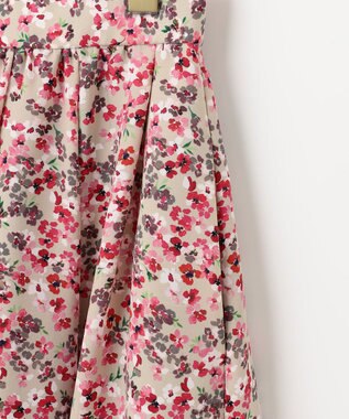 組曲 ニュアージュフラワープリント スカート ピンク系5