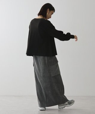 AMERICAN HOLIC コーデュロイサイドポケットタイトスカート Charcoal Gray