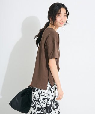 CRAFT STANDARD BOUTIQUE メタリックロゴプリントＴＥＥ Brown