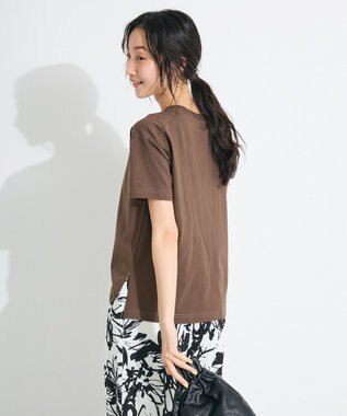 CRAFT STANDARD BOUTIQUE メタリックロゴプリントＴＥＥ Brown