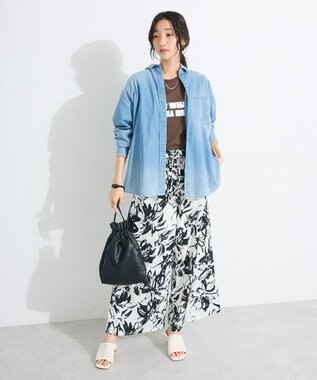 CRAFT STANDARD BOUTIQUE メタリックロゴプリントＴＥＥ Brown