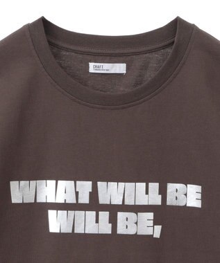 CRAFT STANDARD BOUTIQUE メタリックロゴプリントＴＥＥ Brown