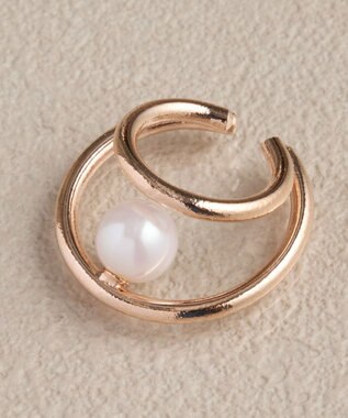 Phoebe 2ラインパールイヤーカフ　ローズゴールド ローズゴールド