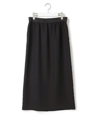 ICB L 【先行予約】FluidBackSatin ナロースカート ブラック