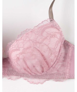 AMPHI ブラジャー ショーツセット まる胸メイク 推し活・推し事応援 Aカップあり 【ブラショーツセット】 上下セット ブラ BBJ201 アンフィ／ワコール シェルピンク