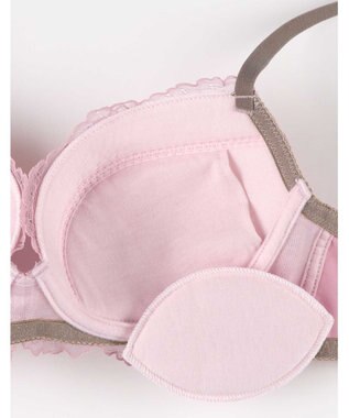 AMPHI ブラジャー ショーツセット まる胸メイク 推し活・推し事応援 Aカップあり 【ブラショーツセット】 上下セット ブラ BBJ201 アンフィ／ワコール シェルピンク