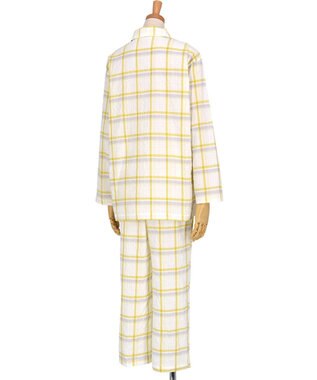 ワコール／睡眠科学 パジャマ 長袖 長ズボン 綿混ローン素材 レディース YDX343 睡眠科学／ワコール イエロー