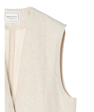 AMERICAN HOLIC リネンブレンドジレベスト Beige Mixture