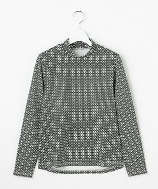 【WOMEN】モノグラムプリントモックネック