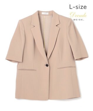 BEIGE， 【Lsize・セットアップ対応】CINDY / ハーフスリーブジャケット
