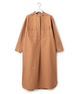 J.PRESS YORK STREET 【WOMEN】ミリタリーシャツワンピース オレンジ系