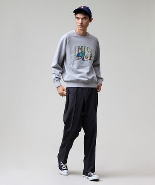 J.PRESS MEN 【AaronChang】【UNISEX】プリントスウェット シャツ ライトグレー系