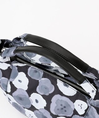 Y'SACCS 総柄プリントミニトートバッグ グレー(花柄）